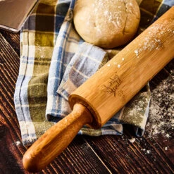 Nudelholz 100 % Bambus 43 X 5 Cm (LxØ) Glatte Oberfläche Bambus -Geschäft Für Haushalts- Und Küchenbedarf 10038059 yy 0003 logo