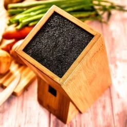 Messerblock, Schief PET-Borsteneinsatz Für 5-10 Messer, Bambus -Geschäft Für Haushalts- Und Küchenbedarf 10038080 yy 0003 logo