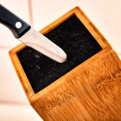 Messerblock, Schief PET-Borsteneinsatz Für 5-10 Messer, Bambus -Geschäft Für Haushalts- Und Küchenbedarf 10038080 yy 0005 logo