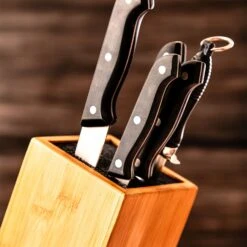 Messerblock, Schief PET-Borsteneinsatz Für 5-10 Messer, Bambus -Geschäft Für Haushalts- Und Küchenbedarf 10038080 yy 0006 logo