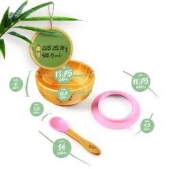 Kindergeschirr Mit Bambusschale Und Löffel 400 Ml Inkl. Saugnapf Ø: 13,7 Cm -Geschäft Für Haushalts- Und Küchenbedarf 10038085 yy 0006 logo