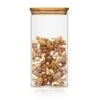 Eckiges Glas Mit Bambusdeckel Luftdicht Silikonring 6x25x6 Cm 500 Ml -Geschäft Für Haushalts- Und Küchenbedarf 10038105 yy 0001 titel