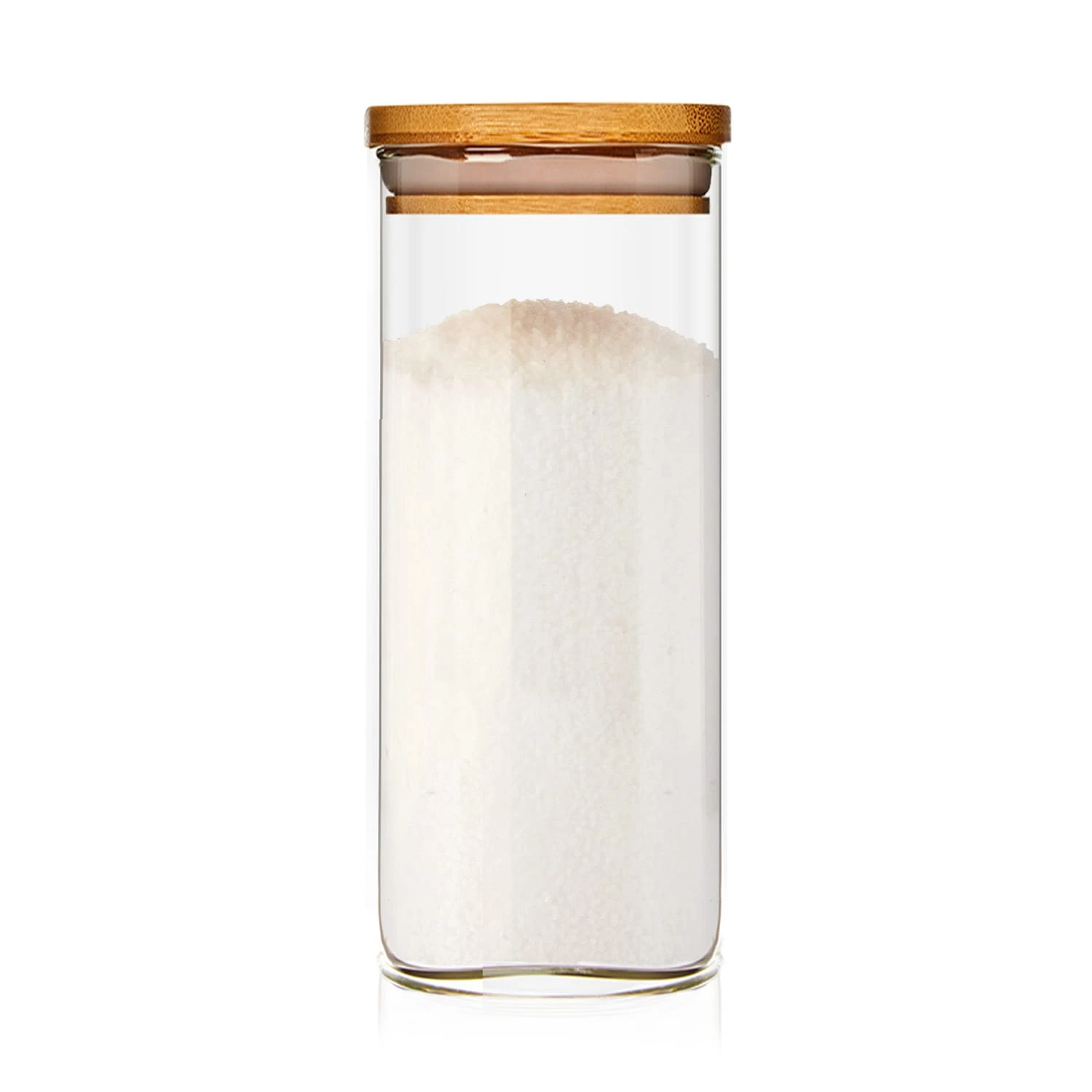 Eckiges Glas Mit Bambusdeckel Luftdicht Silikonring 6 X 15 Cm 300 Ml 3 Eckiges Glas Mit Bambusdeckel Luftdicht Silikonring 6 X 15 Cm 300 Ml