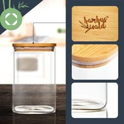 Eckiges Glas Mit Bambusdeckel Luftdicht Silikonring 6 X 15 Cm 300 Ml 10 Eckiges Glas Mit Bambusdeckel Luftdicht Silikonring 6 X 15 Cm 300 Ml -Geschäft Für Haushalts- Und Küchenbedarf 10038114 yy 0002 logo