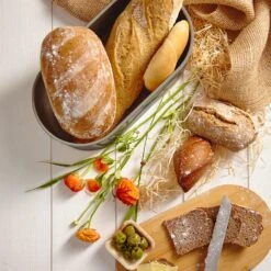 Rök Brotbox Metallblech Bambusdeckel 33,5 X 13 X 18 Cm (BxHxT) Oval 13 Rök Brotbox Metallblech Bambusdeckel 33,5 X 13 X 18 Cm (BxHxT) Oval -Geschäft Für Haushalts- Und Küchenbedarf 10038118 yy 0005 logo