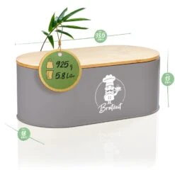 Rök Brotbox Metallblech Bambusdeckel 33,5 X 13 X 18 Cm (BxHxT) Oval 15 Rök Brotbox Metallblech Bambusdeckel 33,5 X 13 X 18 Cm (BxHxT) Oval -Geschäft Für Haushalts- Und Küchenbedarf 10038118 yy 0007 logo