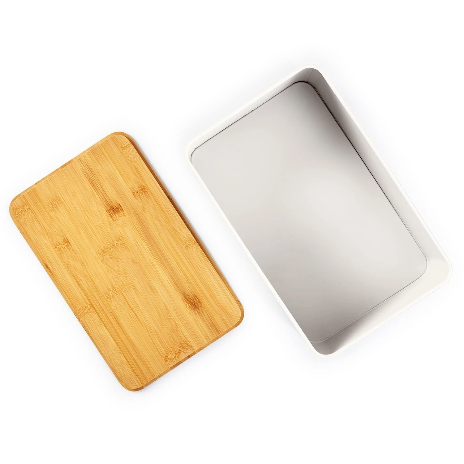 Stigby 2-in-1 Brotkasten Mit Schneidebrett Metallblech Bambus 5 Stigby 2-in-1 Brotkasten Mit Schneidebrett Metallblech Bambus – Bild 3