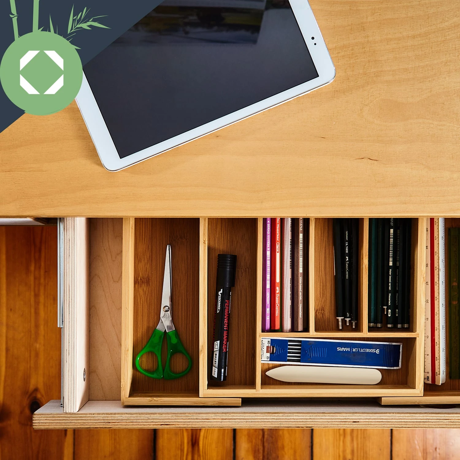 Besteckkasten 5-7 Fächer Max. 40 X 5 X 35,5 Cm Bambus 9 Besteckkasten 5-7 Fächer Max. 40 X 5 X 35,5 Cm Bambus – Bild 7