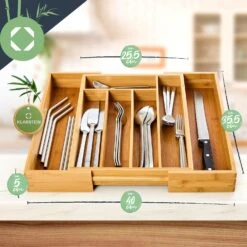 Besteckkasten 5-7 Fächer Max. 40 X 5 X 35,5 Cm Bambus 19 Besteckkasten 5-7 Fächer Max. 40 X 5 X 35,5 Cm Bambus -Geschäft Für Haushalts- Und Küchenbedarf 10038140 yy 0009 logo
