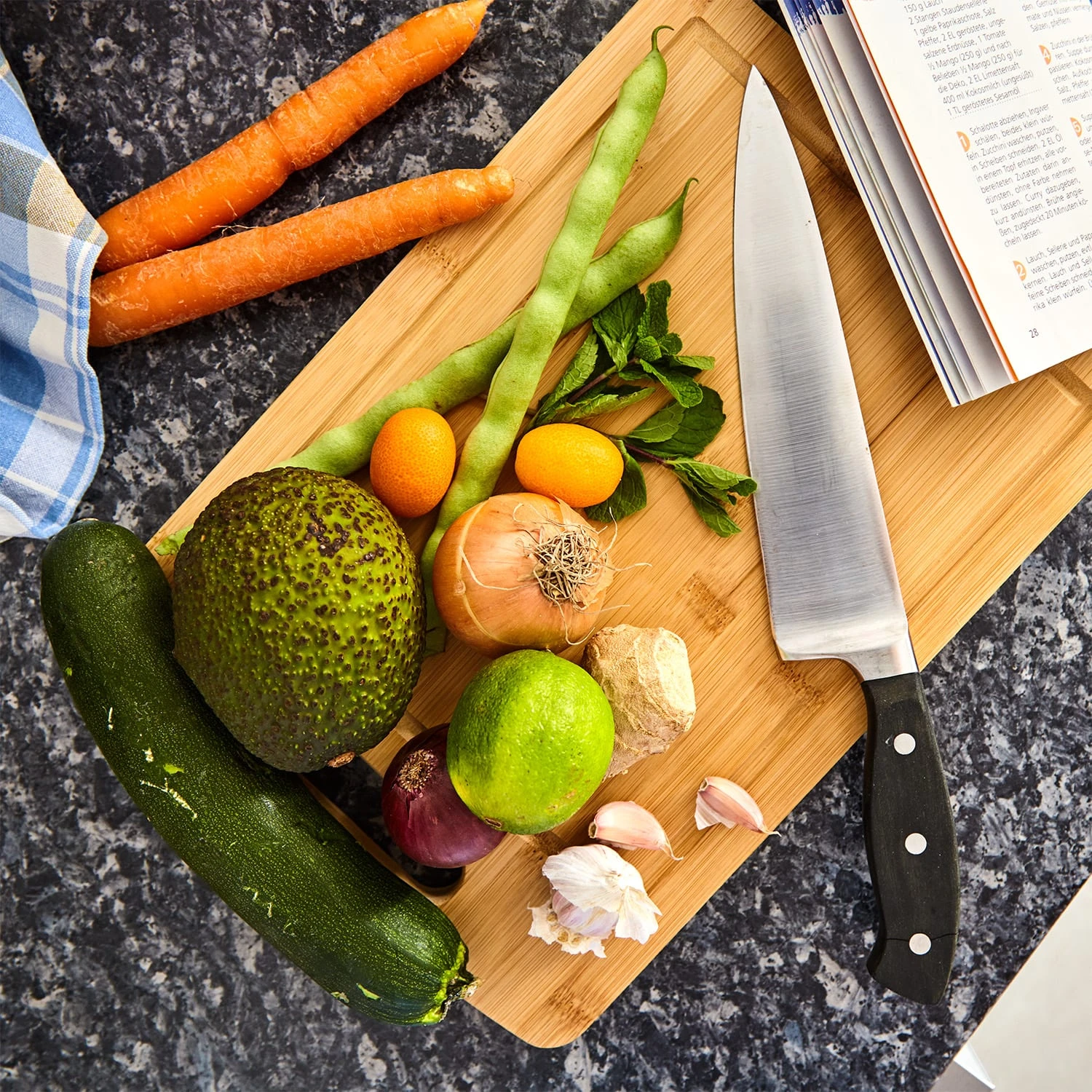 Batvik Bambus-Schneidebrett 40 X 1,5 X 29 Cm (BxHxT) Messerschonend Saftrille 4 Batvik Bambus-Schneidebrett 40 X 1,5 X 29 Cm (BxHxT) Messerschonend Saftrille – Bild 2