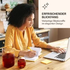 Karaffe Borosilikatglas Bambusdeckel Filteraufsatz Silikonring -Geschäft Für Haushalts- Und Küchenbedarf 10038237 de 0002 logo