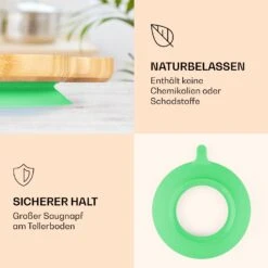 Kindergeschirr Bambusteller & Löffel 250 Ml Inkl. Saugnapf 18 X 18 Cm -Geschäft Für Haushalts- Und Küchenbedarf 10038291 de 0003 logo