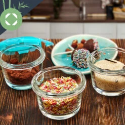 Babygläser 6er-Set Bunte Deckel Luftdichter Verschluss Geschmacksecht -Geschäft Für Haushalts- Und Küchenbedarf 10038298 yy 0007 logo