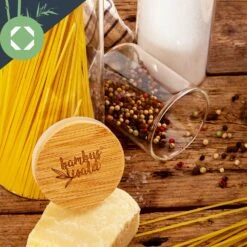Runde Gläser Bambusdeckel 10 Stück Je 150 Ml Luftdicht -Geschäft Für Haushalts- Und Küchenbedarf 10038299 yy 0007 logo
