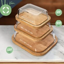 Glas-Butterdose Bambusboden Luftdicht Spülmaschinenfest -Geschäft Für Haushalts- Und Küchenbedarf 10038310 yy 0006 logo