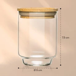 Gewürzgläser Bambusdeckel 10 Stück Je 150 Ml Luftdicht Stapelbar -Geschäft Für Haushalts- Und Küchenbedarf 10038311 yy 0008 logo