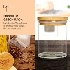 Runde Gläser Bambusdeckel 10 Stück Je 150 Ml Luftdicht -Geschäft Für Haushalts- Und Küchenbedarf 10038312 de 0003 logo