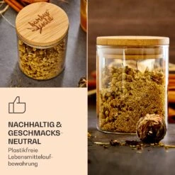 Runde Gläser Bambusdeckel 10 Stück Je 150 Ml Luftdicht -Geschäft Für Haushalts- Und Küchenbedarf 10038312 de 0006 logo