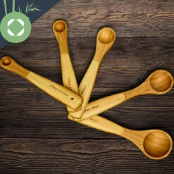 Messlöffel-Set Back- Und Kochbesteck Ideales Abmessen 5er-Set Bambus -Geschäft Für Haushalts- Und Küchenbedarf 10038313 yy 0004 logo
