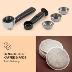 Pausa Espressomaker 1350 Watt 20 Bar Druck Wassertank: 1,4 Liter Edelstahl -Geschäft Für Haushalts- Und Küchenbedarf 10038393 de 0003 logo