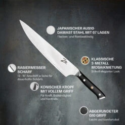 Alpha-Royal Japanese Serie 10" Chefkochmesser Damaszener-Stahl -Geschäft Für Haushalts- Und Küchenbedarf 10038988 de 0002 logo
