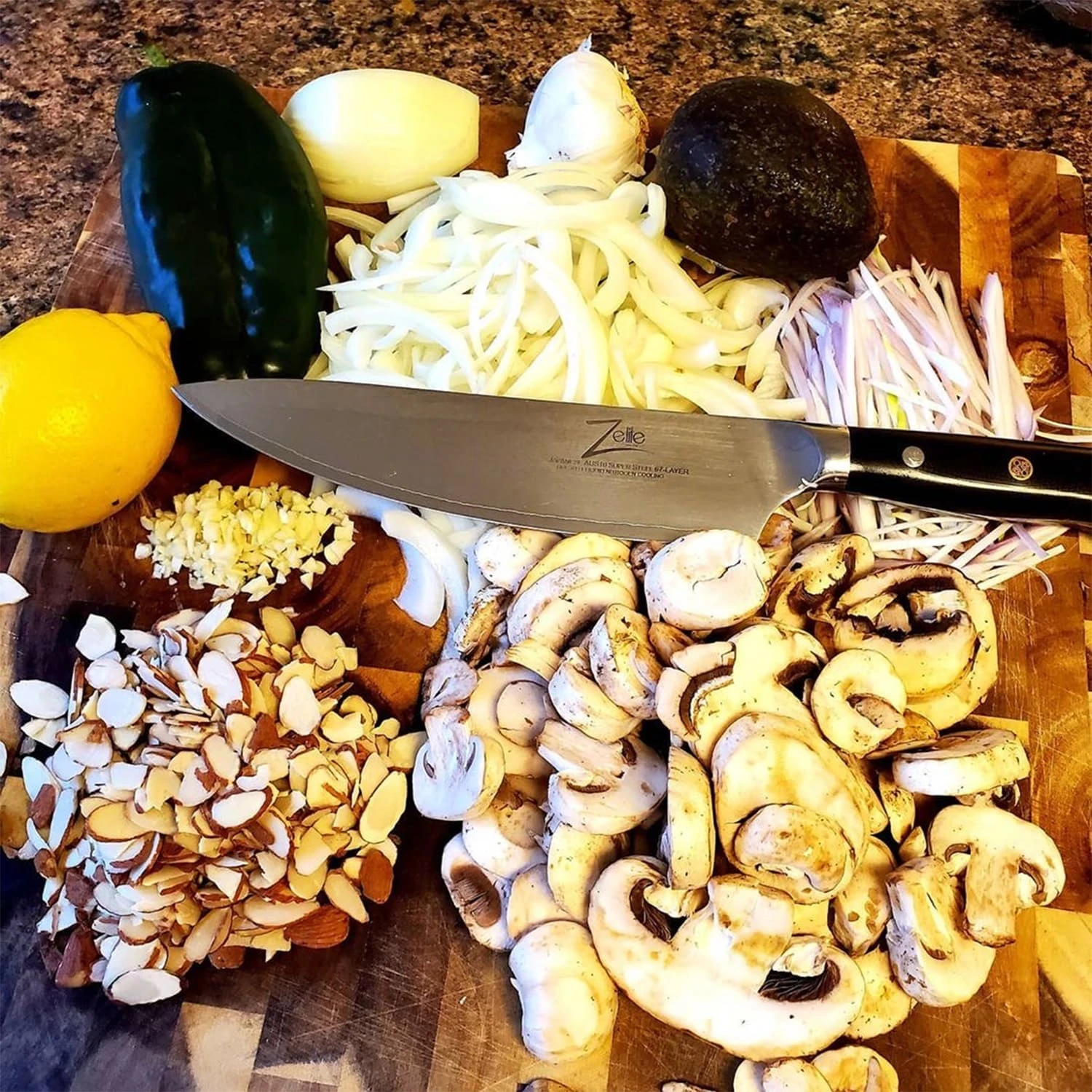 Alpha-Royal Japanese Serie 8" Chefkochmesser Damaszener-Stahl 6 Alpha-Royal Japanese Serie 8" Chefkochmesser Damaszener-Stahl – Bild 4