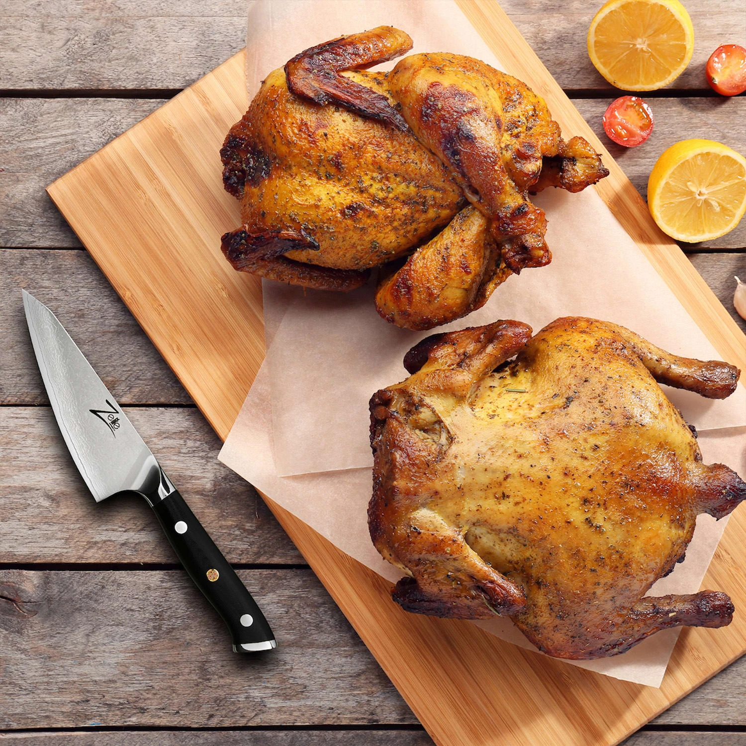 Alpha-Royal Japanese Serie 4,5" Honesuki Messer Damaszener-Stahl 6 Alpha-Royal Japanese Serie 4,5" Honesuki Messer Damaszener-Stahl – Bild 4