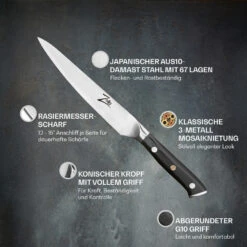 Alpha-Royal Japanese Serie 6" Allzweckmesser Damaszener-Stahl 67-lagig 9 Alpha-Royal Japanese Serie 6" Allzweckmesser Damaszener-Stahl 67-lagig -Geschäft Für Haushalts- Und Küchenbedarf 10038998 de 0002 logo