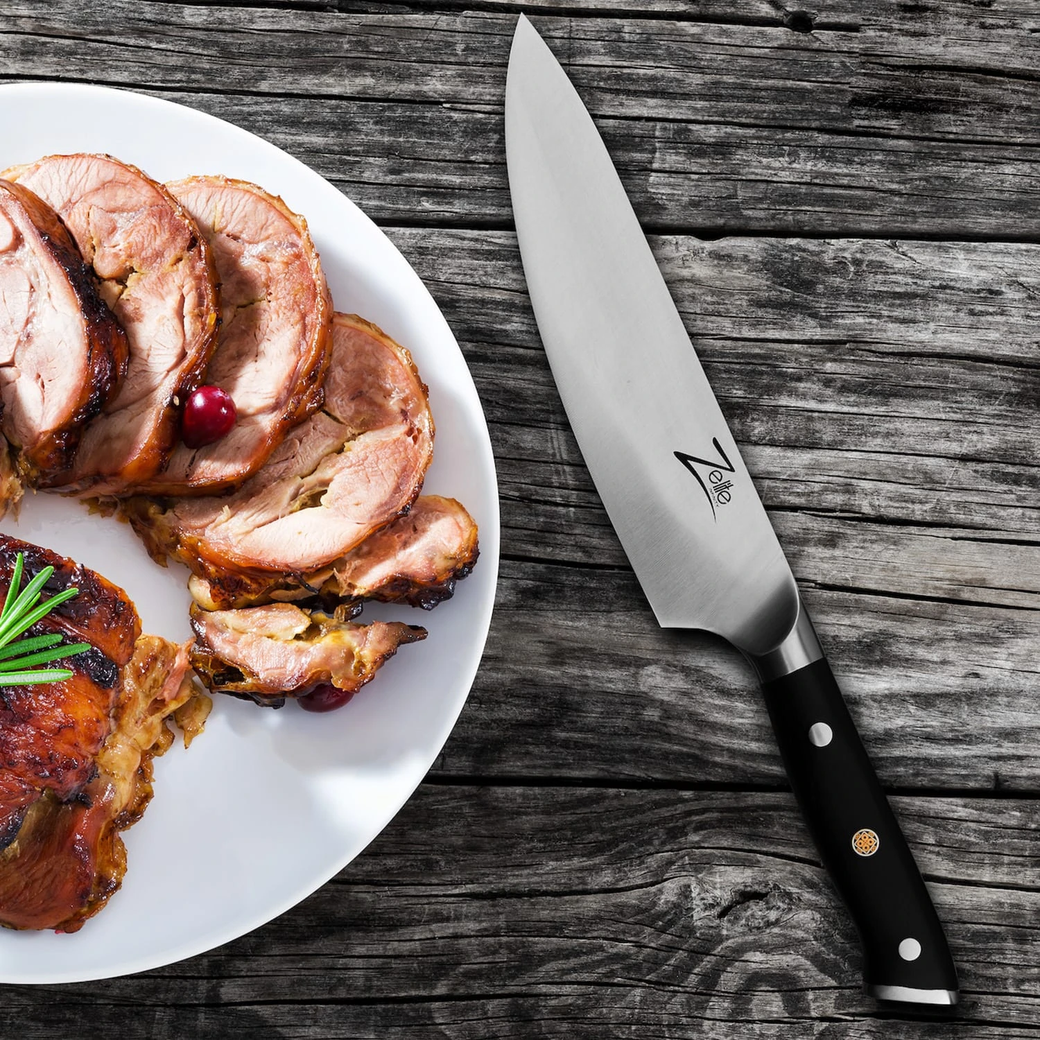 Alpha-Royal German 8" Kochmesser 56 HCR Edelstahl 5 Alpha-Royal German 8" Kochmesser 56 HCR Edelstahl – Bild 3