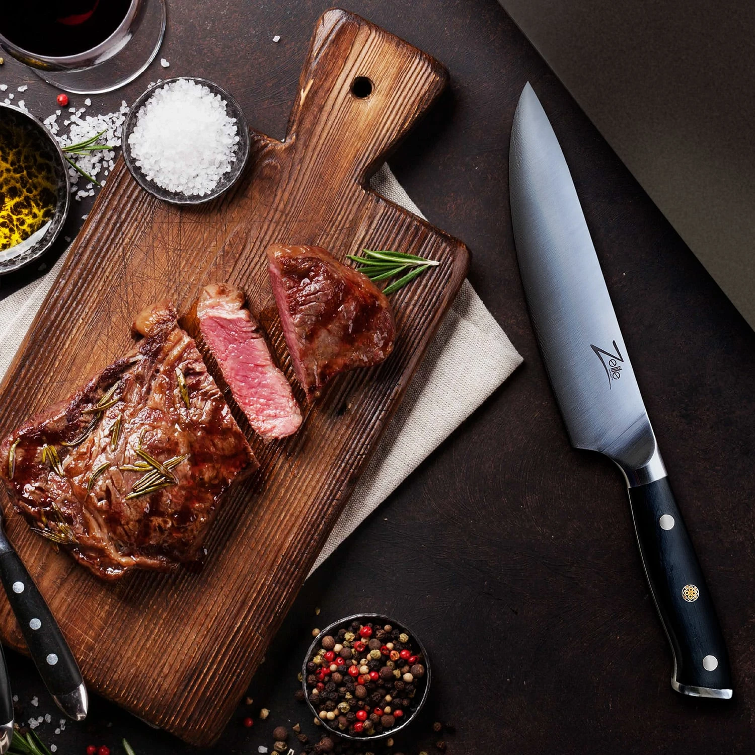 Alpha-Royal German 8" Kochmesser 56 HCR Edelstahl 6 Alpha-Royal German 8" Kochmesser 56 HCR Edelstahl – Bild 4