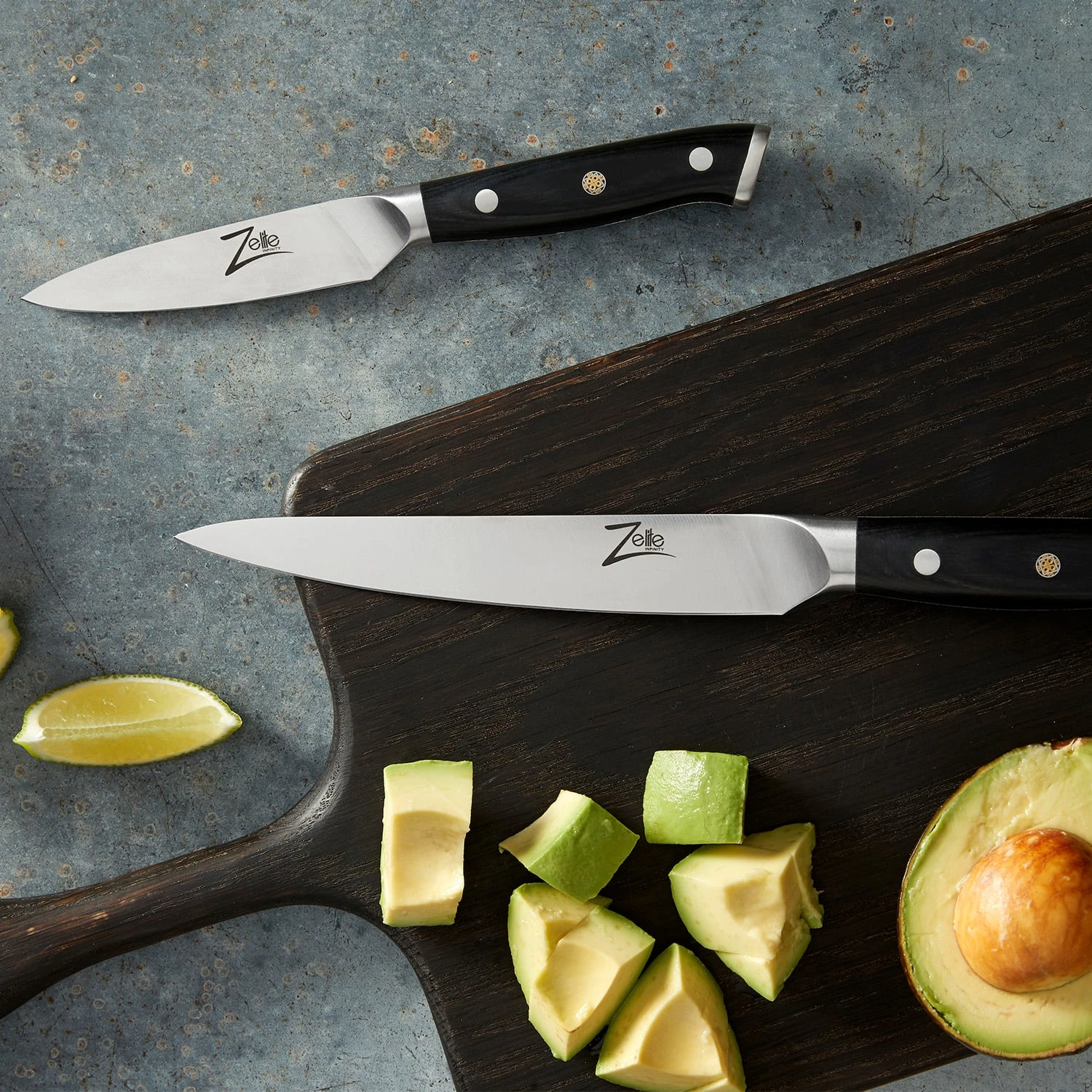 Alpha-Royal German 4" Schälmesser 56 HCR Damaszenerstahl 6 Alpha-Royal German 4" Schälmesser 56 HCR Damaszenerstahl – Bild 4