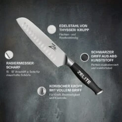 Comfort Pro Serie 7" Santokumesser 56 HRC Edelstahl -Geschäft Für Haushalts- Und Küchenbedarf 10039033 de 0002 logo