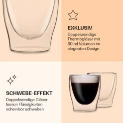 DUOS Doppelwandiges Glas 80 Ml Trinkglas Espresso Borosilikatglas -Geschäft Für Haushalts- Und Küchenbedarf 10039886 de 0006 logo
