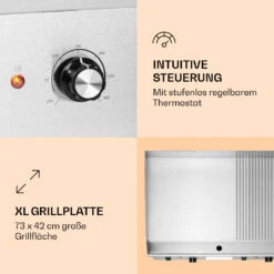 Grillmeile 4400 Elektrogrill Plancha 2x2200W Grillplatte Edelstahl -Geschäft Für Haushalts- Und Küchenbedarf 10039915 de 0003 logo