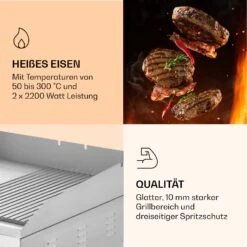Grillmeile 4400 Elektrogrill Plancha 2x2200W Grillplatte Edelstahl -Geschäft Für Haushalts- Und Küchenbedarf 10039915 de 0005 logo