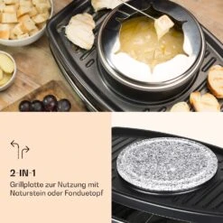 Entrecote 2-in-1 Raclette-Grill & Fondue Naturstein 1100W 8 Personen -Geschäft Für Haushalts- Und Küchenbedarf 10039922 de 0003 logo