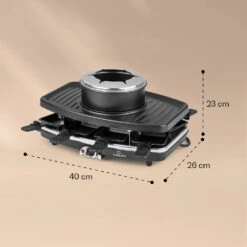 Entrecote 2-in-1 Raclette-Grill & Fondue Naturstein 1100W 8 Personen -Geschäft Für Haushalts- Und Küchenbedarf 10039922 yy 0007 logo
