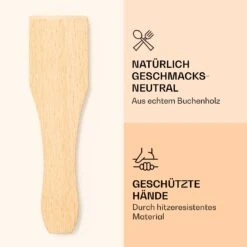 Raclette Spatulas Holzspatel Pfannenwender Zubehör 8 Stück Für Raclette-Pfännchen -Geschäft Für Haushalts- Und Küchenbedarf 10039924 de 0003 logo