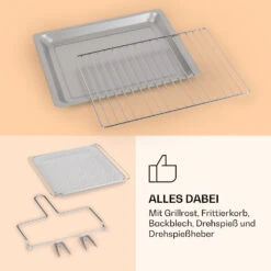 Vigor Air Heißluftfritteuse 1800 W 30 Liter 18 Programme -Geschäft Für Haushalts- Und Küchenbedarf 10039941 de 0007 logo