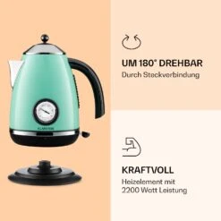 Aquavita Chalet Wasserkocher 1,7 Liter 2200 Watt Temperaturanzeige Edelstahl 12 Aquavita Chalet Wasserkocher 1,7 Liter 2200 Watt Temperaturanzeige Edelstahl -Geschäft Für Haushalts- Und Küchenbedarf 10040040 de 0003 logo