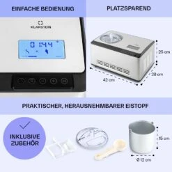 Dolce Bacio Smart Eiscremebereiter Yogurtmaker Kompressor 2 Liter WiFi Touch Edelstahl -Geschäft Für Haushalts- Und Küchenbedarf 10040048 de 0006 logo