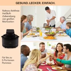 Vendure Heißluftfritteuse Mit Dampffunktion 1250W 5 Liter 6 Programme -Geschäft Für Haushalts- Und Küchenbedarf 10040278 de 0006 usp
