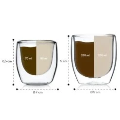 Glaswerk Mirano Doppelwandige Thermogläser Set Handgemacht Borosilikatglas -Geschäft Für Haushalts- Und Küchenbedarf 10040321 yy 0007 dimensions