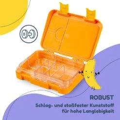 Junior Lunchbox 6 Fächer 21,3 X 15 X 4,5 Cm (BxHxT) BPA-frei -Geschäft Für Haushalts- Und Küchenbedarf 10040339 de 0006 usp