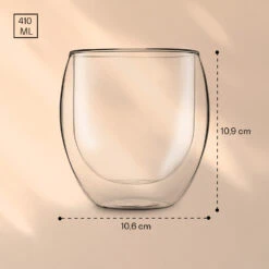 DUOS Jumbo Doppelwandiges Glas 410 Ml Thermofunktion Edelstahl-Löffel -Geschäft Für Haushalts- Und Küchenbedarf 10040367 yy 0007 logo