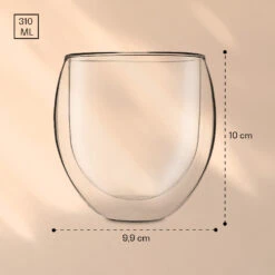 DUOS Jumbo Doppelwandiges Thermoglas 310ml Borosilikatglas Handgemacht -Geschäft Für Haushalts- Und Küchenbedarf 10040374 yy 0006 logo