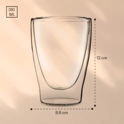 DUOS Doppelwandiges Glas 310 Ml Thermofunktion Inkl. Edelstahl-Löffel -Geschäft Für Haushalts- Und Küchenbedarf 10040394 yy 0007 logo