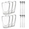 DUOS Doppelwandiges Glas 400 Ml Thermofunktion Inkl. Edelstahl-Löffel