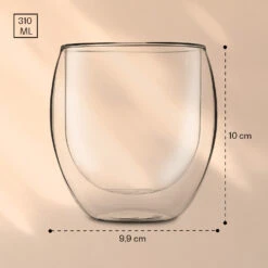 DUOS Jumbo Doppelwandiges Glas 310 Ml Thermofunktion Edelstahl-Löffel -Geschäft Für Haushalts- Und Küchenbedarf 10040396 yy 0007 logo