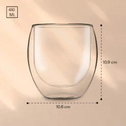 DUOS Jumbo Doppelwandiges Glas 410 Ml Thermofunktion Inkl. Edelstahl-Löffel -Geschäft Für Haushalts- Und Küchenbedarf 10040397 yy 0007 logo